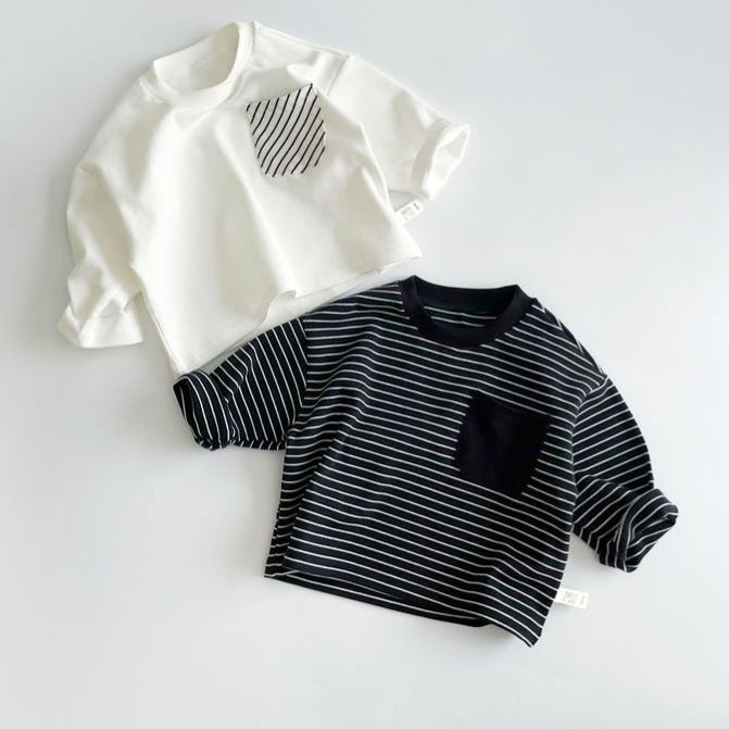 Toddler Striped Base Layer Simple T-Shirt