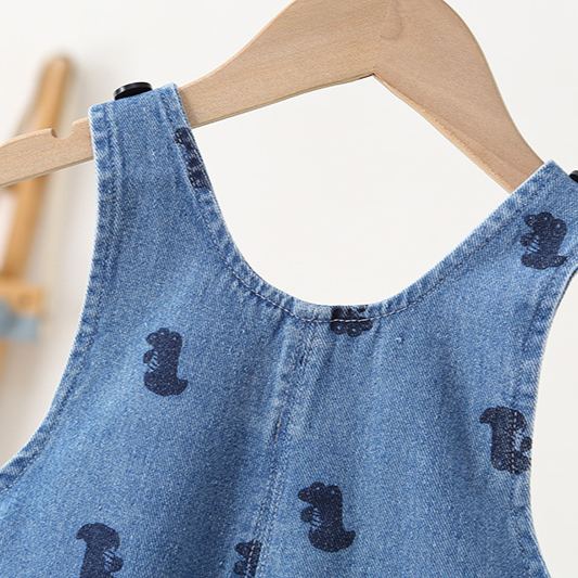 Baby Toddler Crocodile Denim Overalls