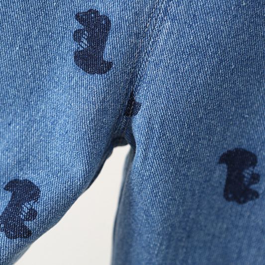 Baby Toddler Crocodile Denim Overalls