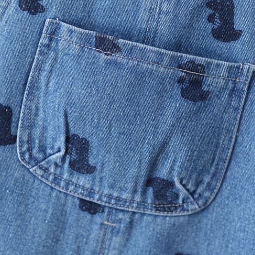 Baby Toddler Crocodile Denim Overalls