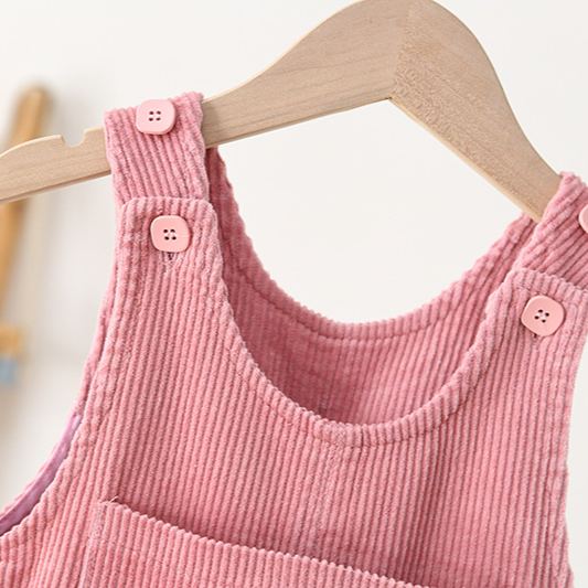 Baby Toddler Florals Embroidery Overalls