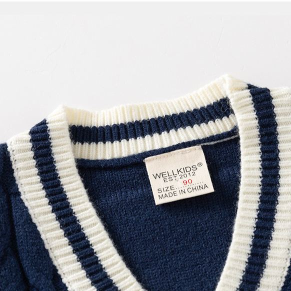 Kid Boy Knitted Casual Cardigan Sweater