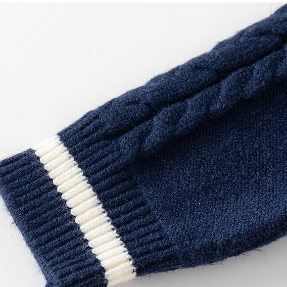 Kid Boy Knitted Casual Cardigan Sweater