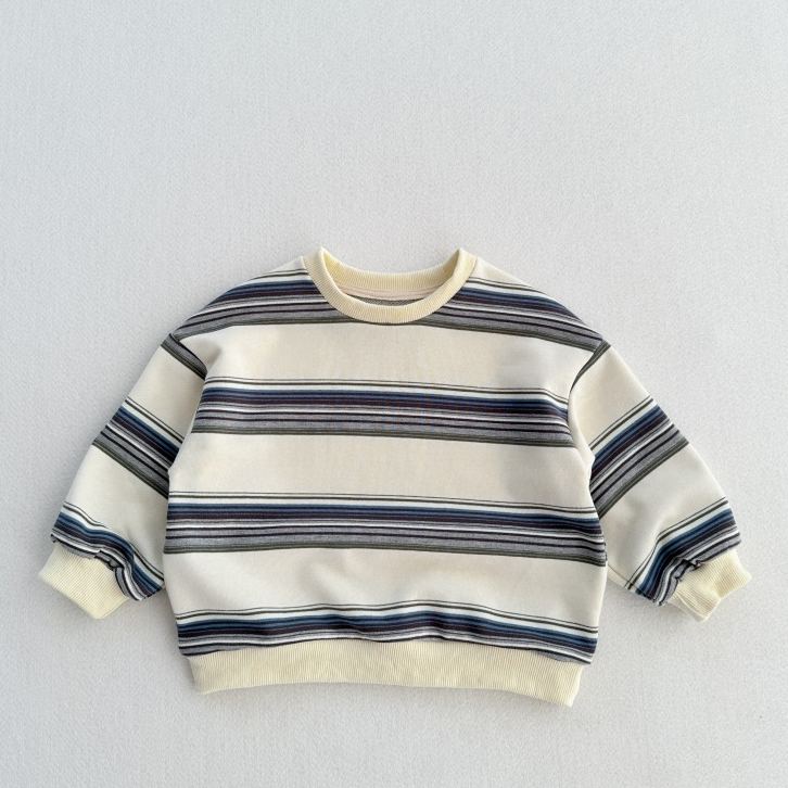 Kid Coloful Stripe Sweatshirt