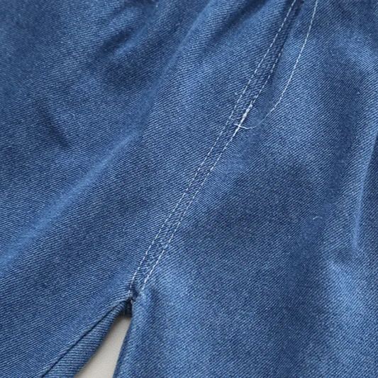 Toddler 2-Piece Zipper Denim Cool Set