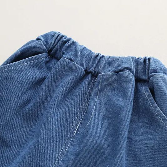 Toddler 2-Piece Zipper Denim Cool Set