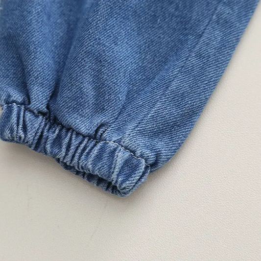 Toddler 2-Piece Zipper Denim Cool Set