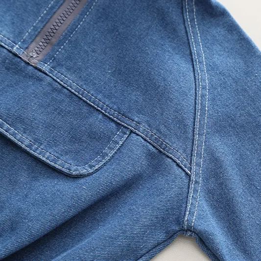 Toddler 2-Piece Zipper Denim Cool Set
