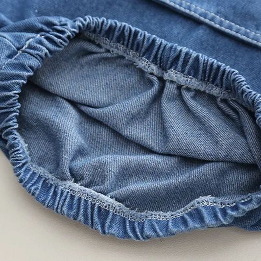 Toddler 2-Piece Zipper Denim Cool Set