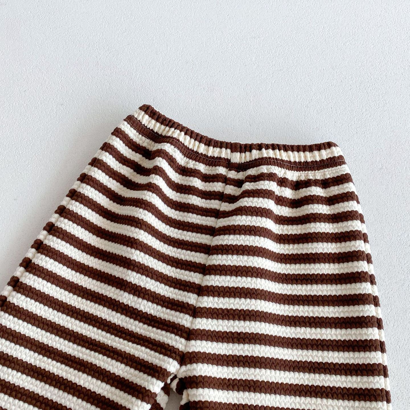 Baby 2-Piece Hooded Striped Sweatsuit Set