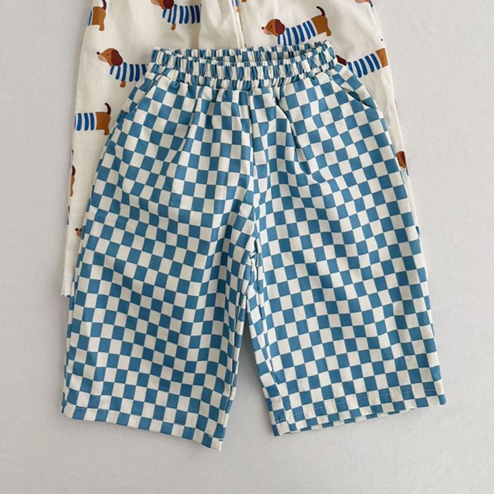 Baby & Kids Checkerboard Loose Casual Pants