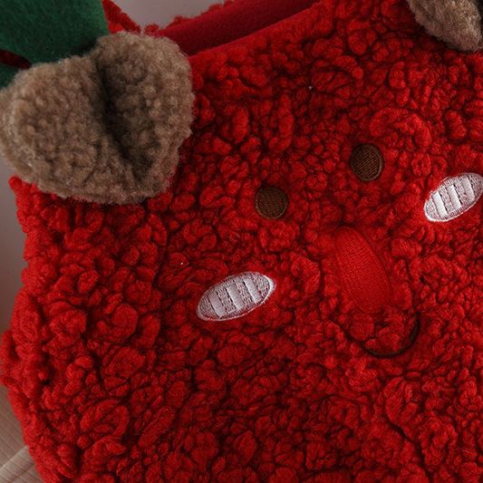 Baby Toddler Girl Polar Fleece Deer Dress Set