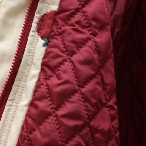 Kid Girl Tomato Hooded Trench Coat