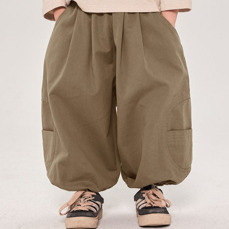 Toddler Plain Design Loose Jogger Pants