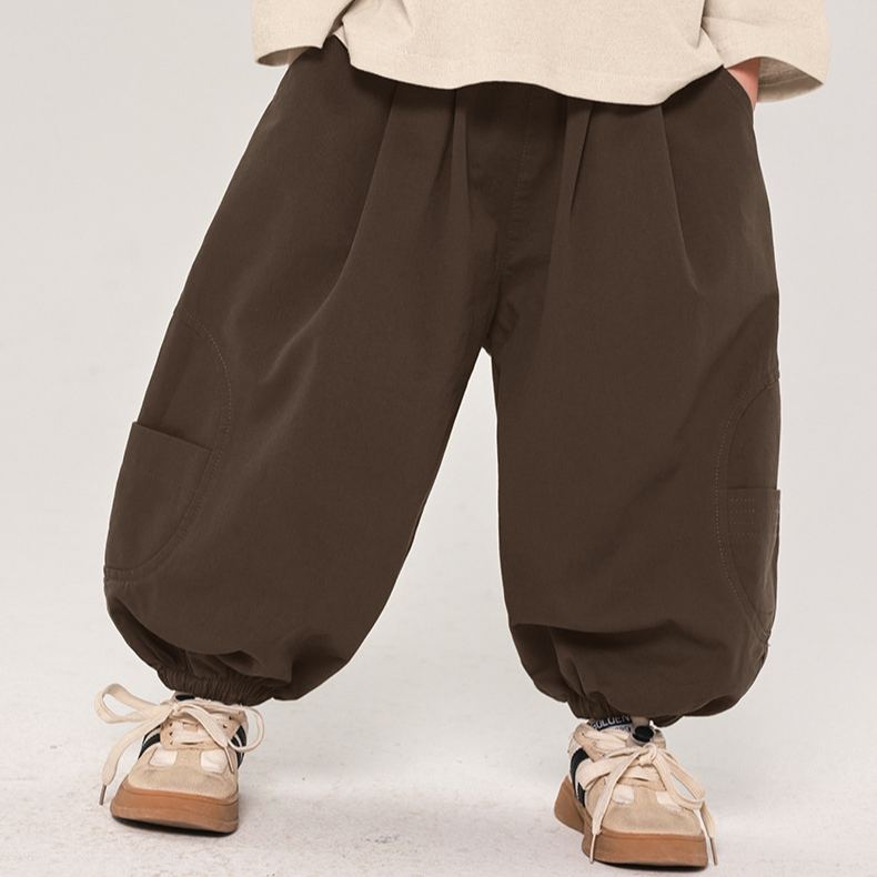 Toddler Plain Design Loose Jogger Pants