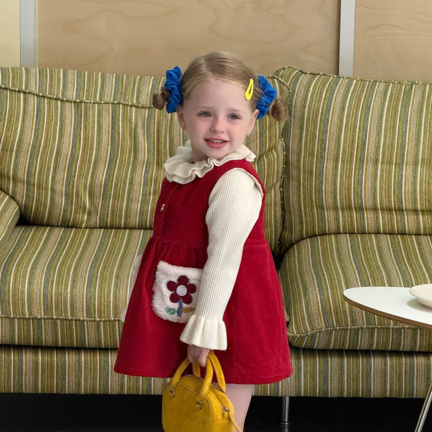 Baby Toddler Girls Flower Fleece Lined Sleeveless Dress