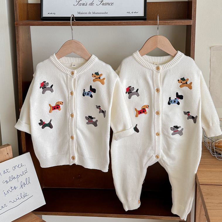 Family Cartoon Knitted Sweaters