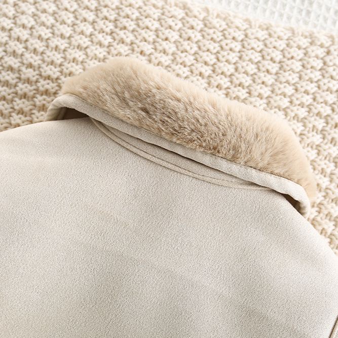 Baby Dog Embroidered Suede Padded Romper