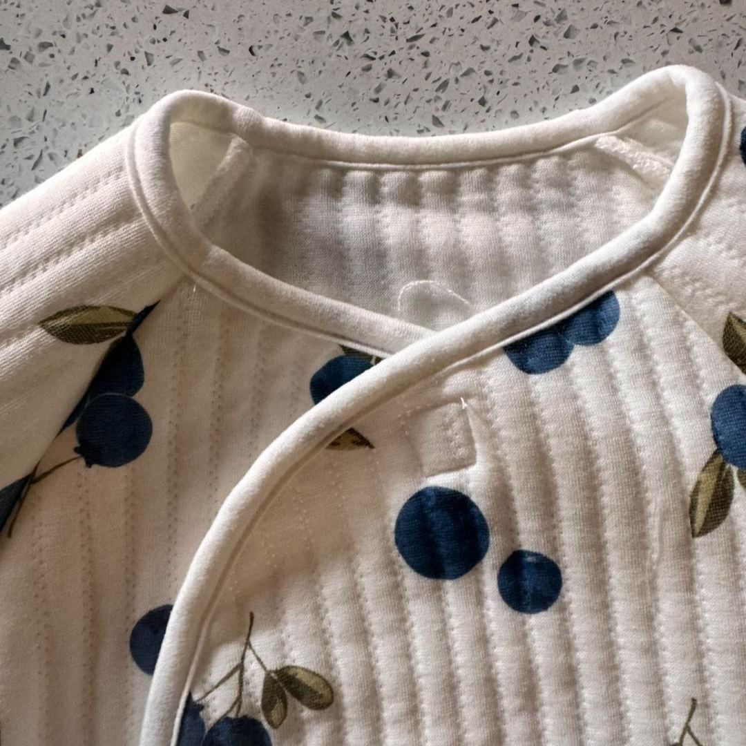 Baby Newborn Blueberry Kimono Romper