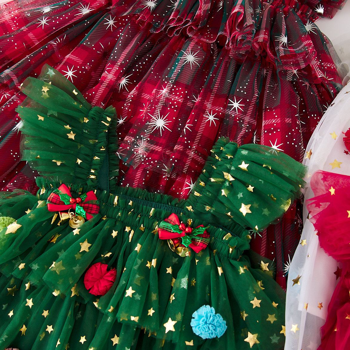 Baby Toddler Girl Bow Sequins Mesh Dress