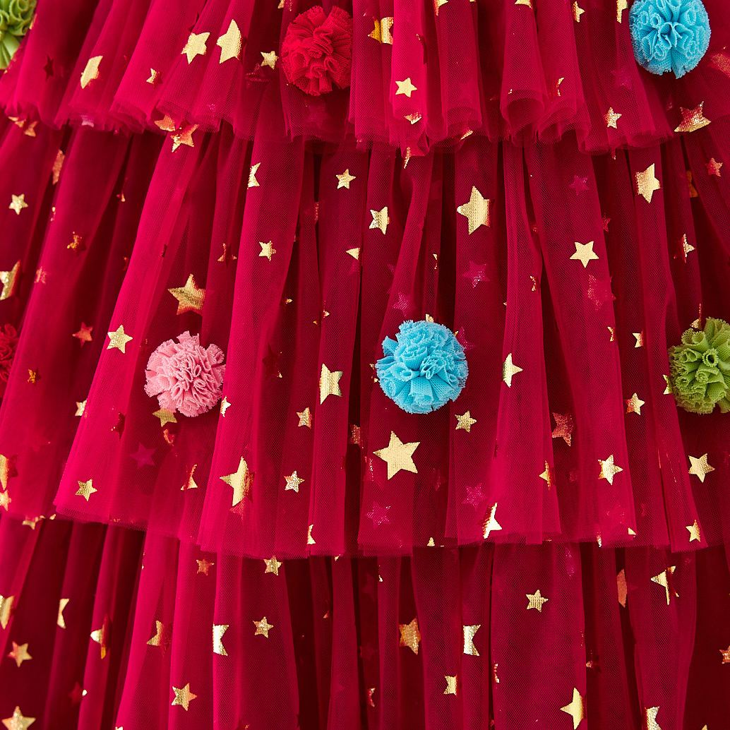 Baby Toddler Girl Bow Sequins Mesh Dress