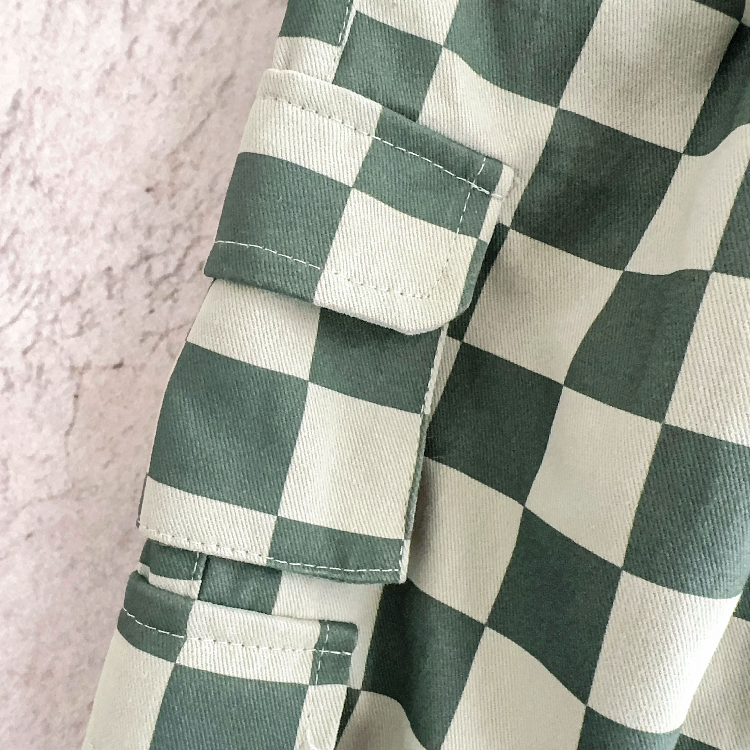 Baby & Kids Checkerboard Multiple Pockets Pants