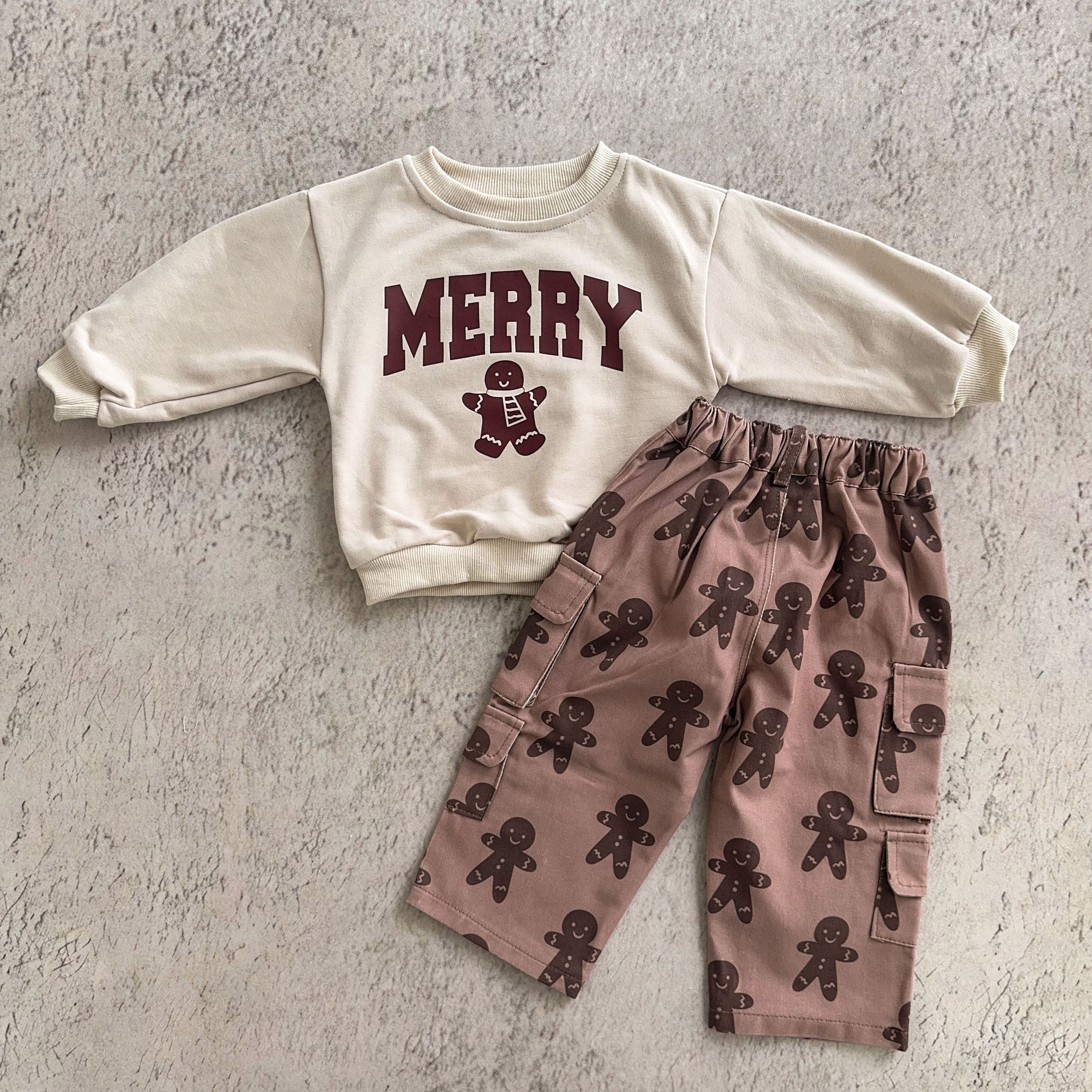 Baby & Kids Gingerbread Multiple Pockets Pants