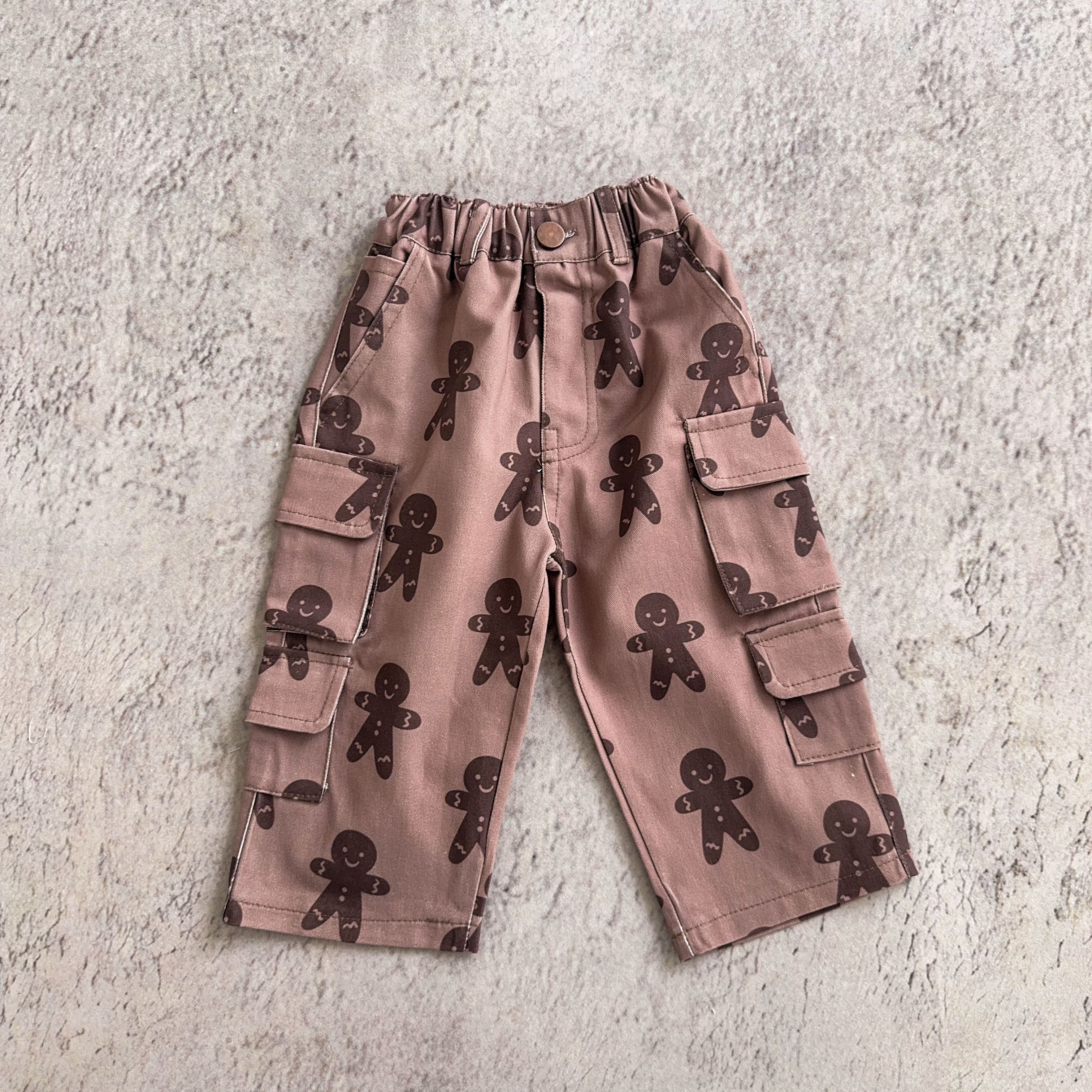 Baby & Kids Gingerbread Multiple Pockets Pants