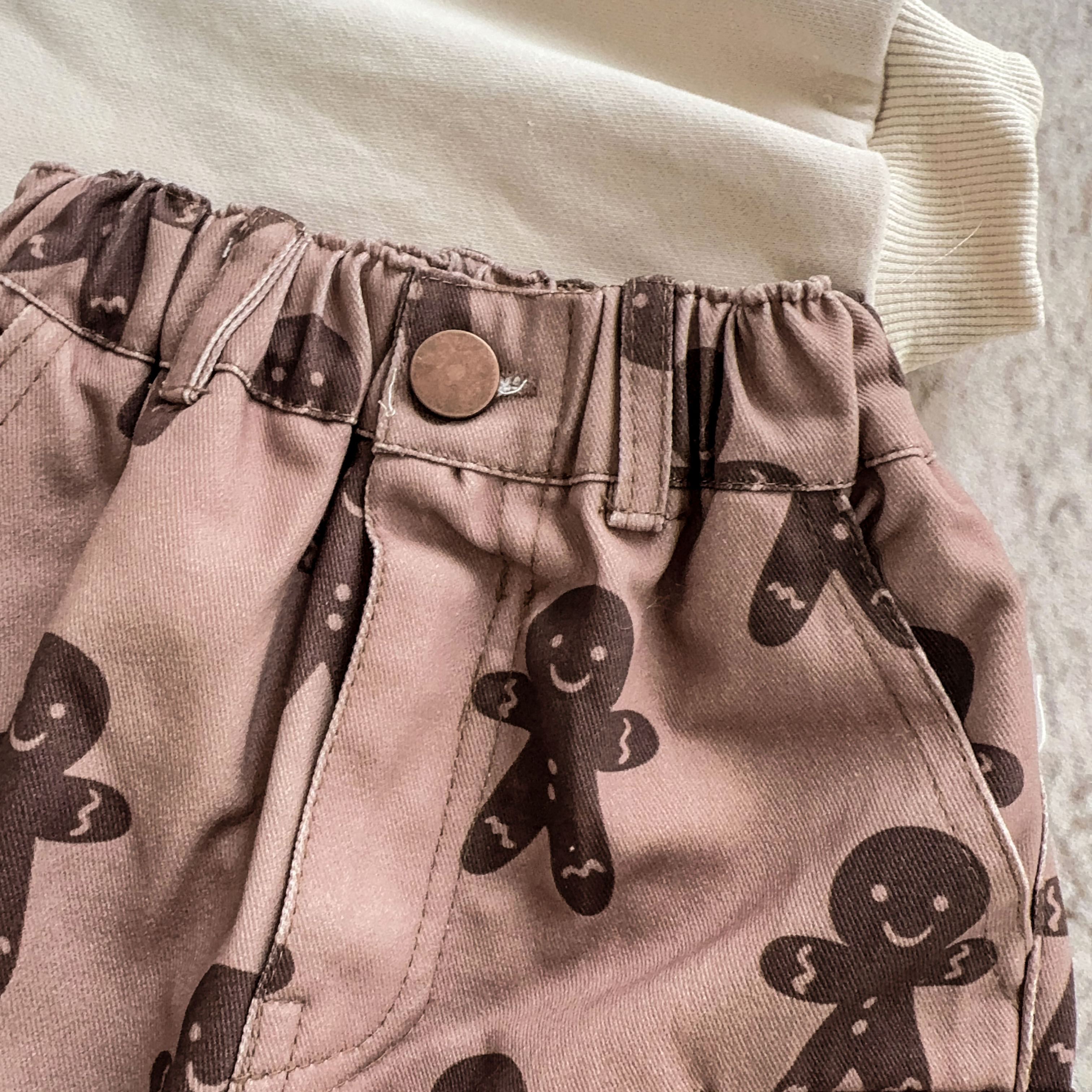 Baby & Kids Gingerbread Multiple Pockets Pants