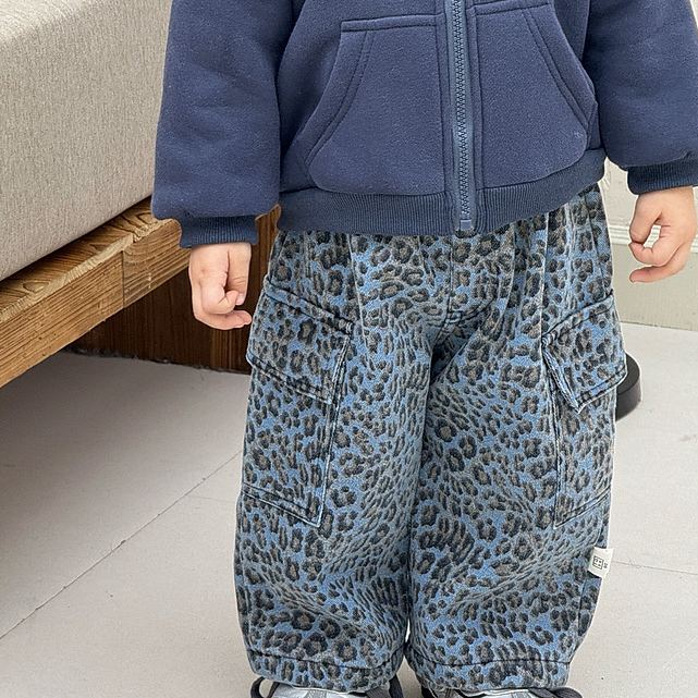 Baby Toddler Dinosaur Top & Leopard Print Worker Pants