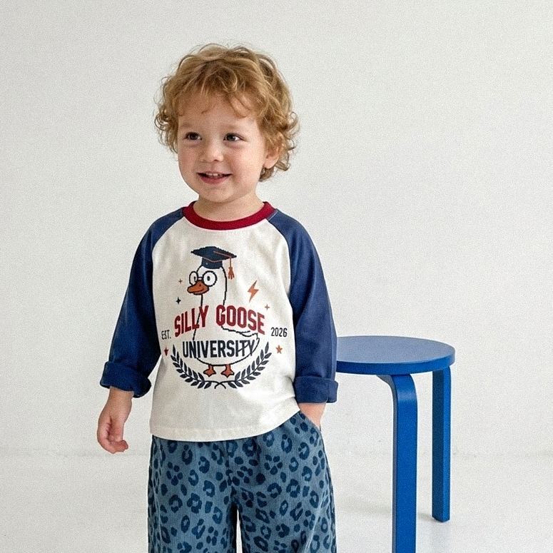 SILLY GOOSE UNIVERSITY Baby & Kids Color-blocked T-Shirt