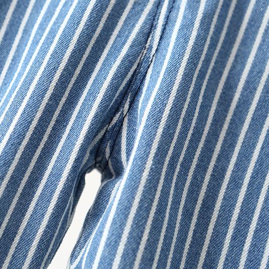 Toddler Stripe Denim Overalls