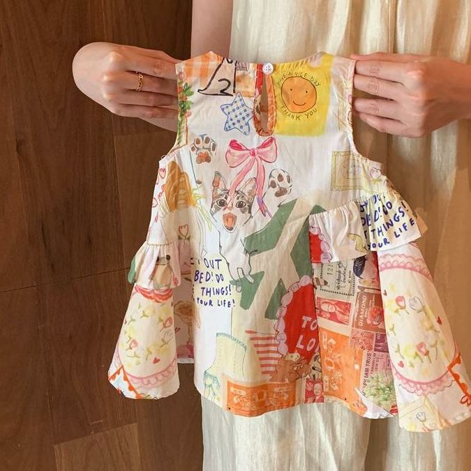 Toddler Girl Bows Sleeveless Dress