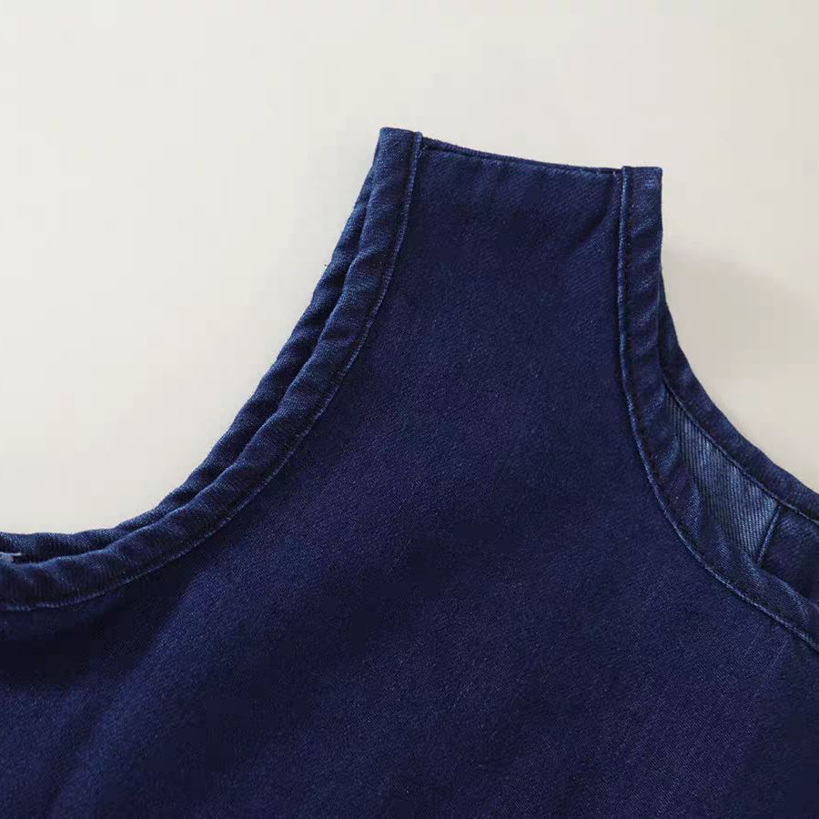 Toddler Kid Girl Denim Sleeveless 2-piece Set