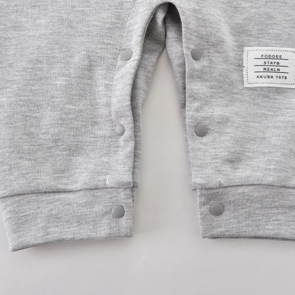Baby Fake 2pcs Grey Pocket Romper