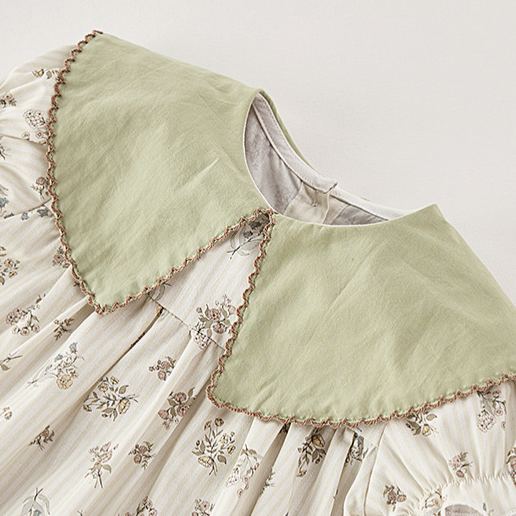 Baby Toddler Girl Lapel Flowers Dress