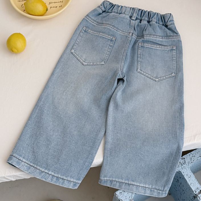 Toddler Kid Girl Bow Die Jeans