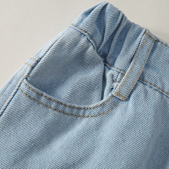 Toddler Kid Girl Denim Loose Pants