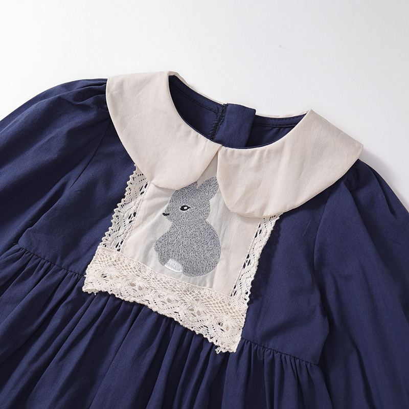 Baby Toddler Girl Rabbit Lapel Dress