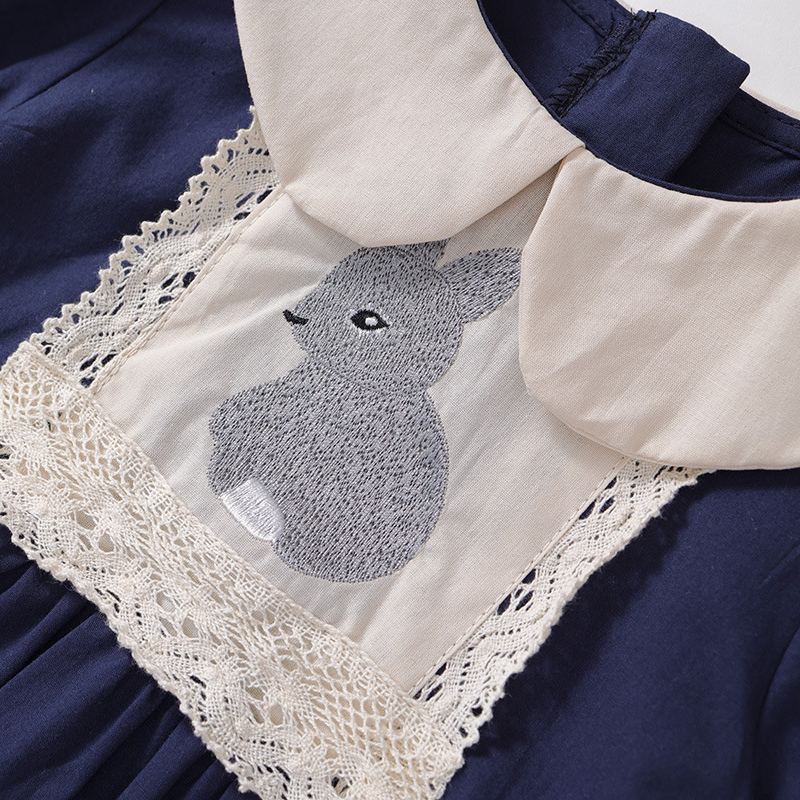 Baby Toddler Girl Rabbit Lapel Dress