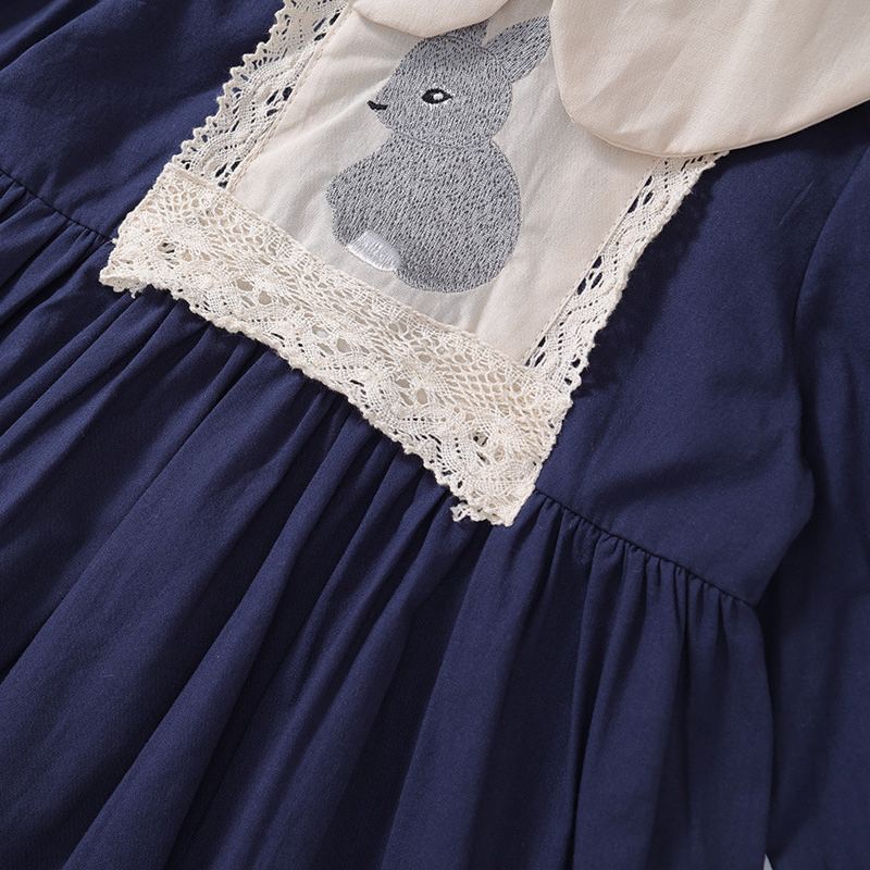 Baby Toddler Girl Rabbit Lapel Dress
