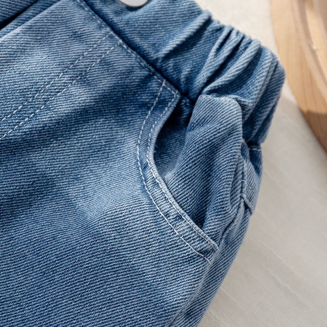 Baby Toddler Bear Denim Casual Pants