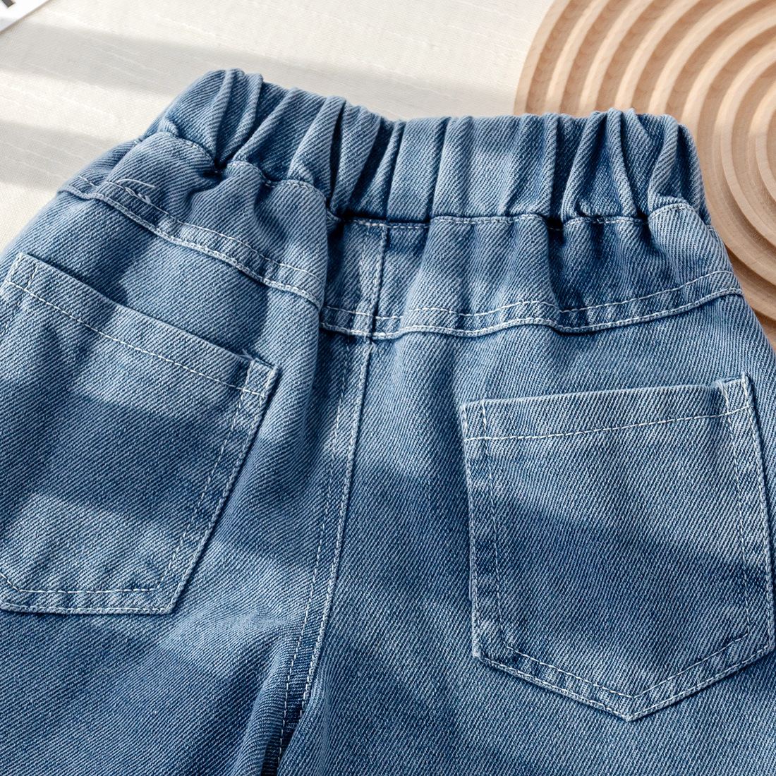 Baby Toddler Bear Denim Casual Pants