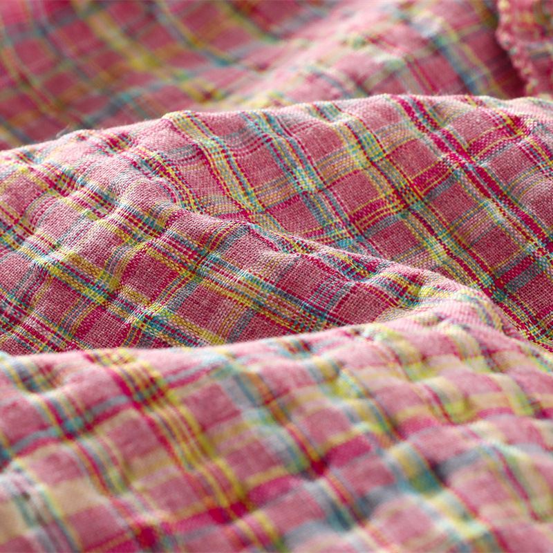 Toddler 2-Piece Pink Plaid Sleeveless Casual Set