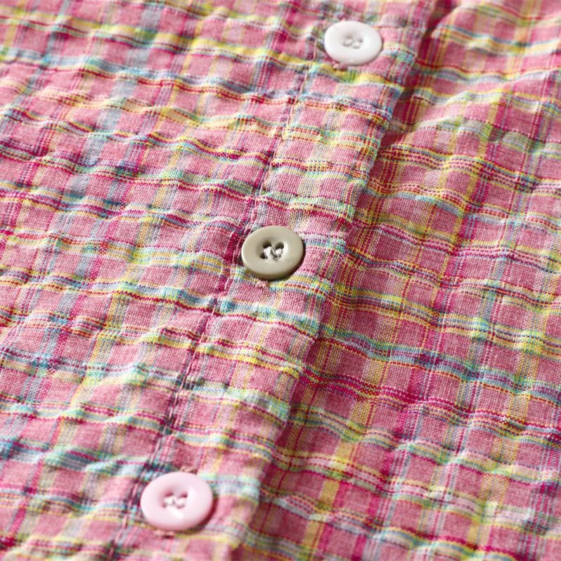 Toddler 2-Piece Pink Plaid Sleeveless Casual Set