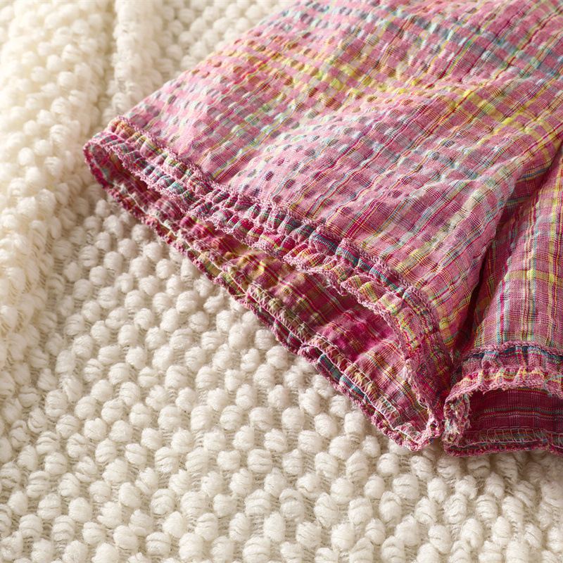 Toddler 2-Piece Pink Plaid Sleeveless Casual Set