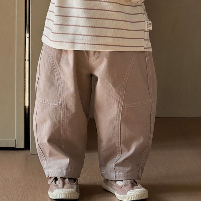 Baby Solid Color Straight-Leg Pants