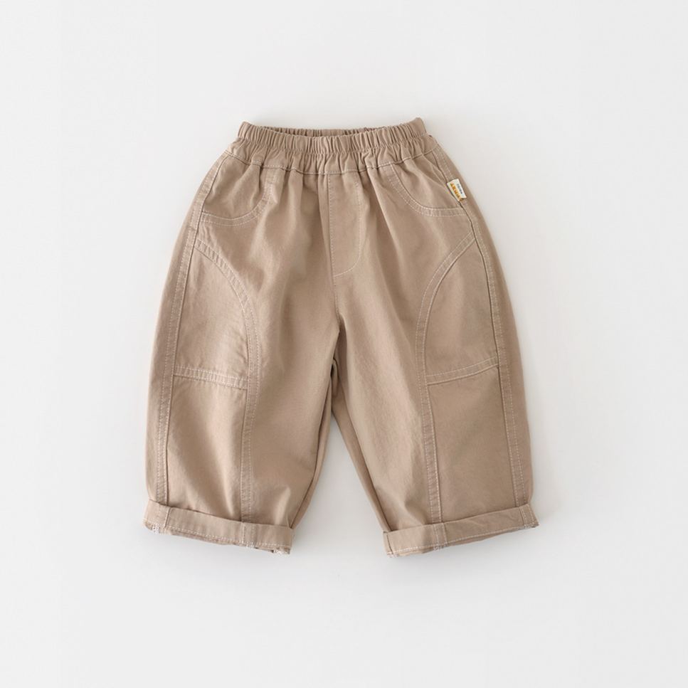 Baby Solid Color Straight-Leg Pants