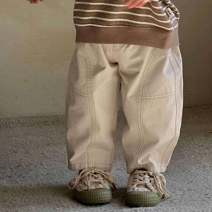 Baby Solid Color Straight-Leg Pants