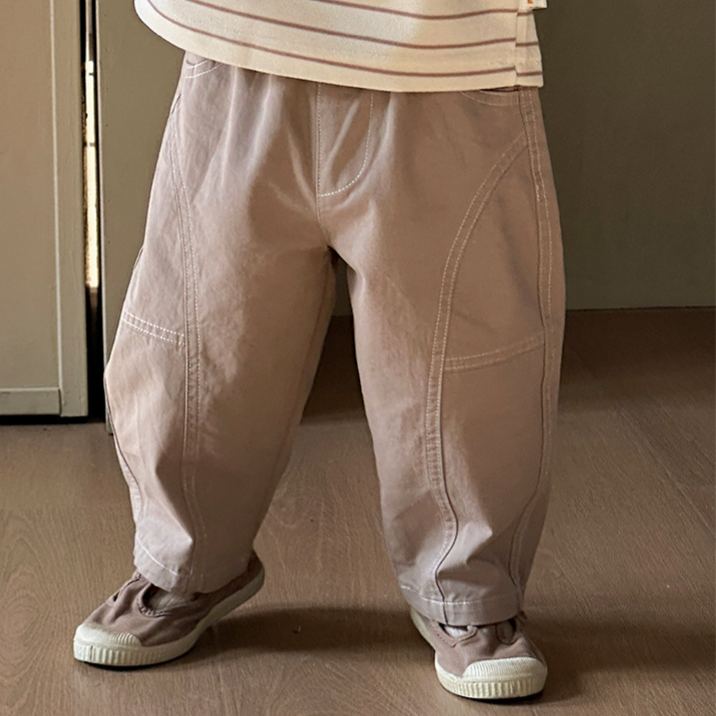 Baby Solid Color Straight-Leg Pants